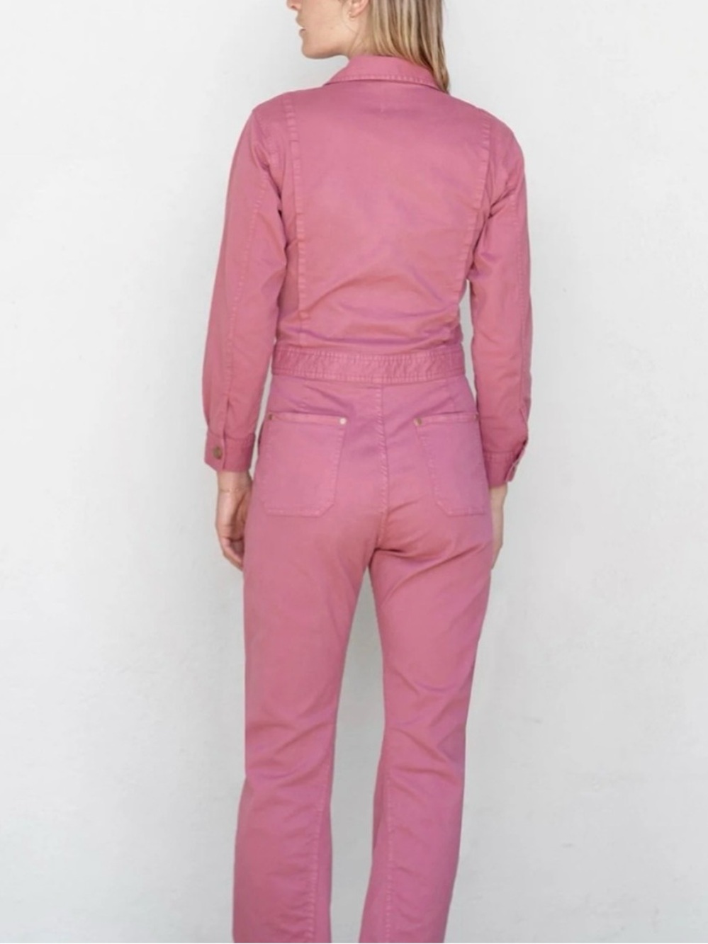 The Only Jane Pink Cotton Jumpsuit